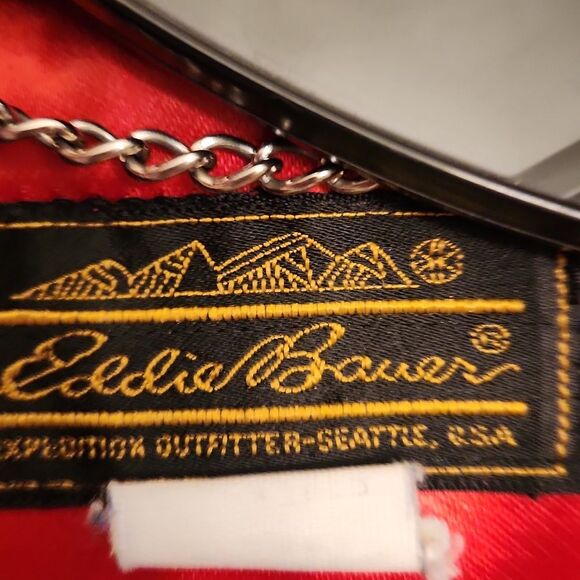 Eddie Bauer Women's Black Wool Coat w/ Anchor Buttons Size M - Picture 2 of 9